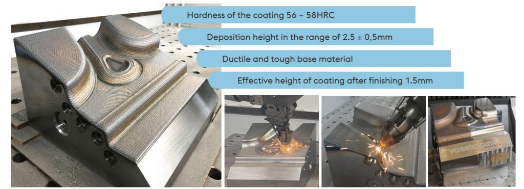 Laser deposition welding process