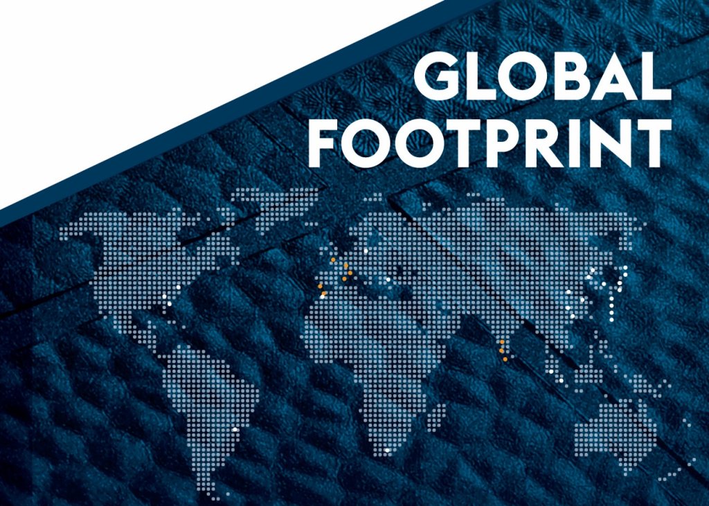 World Map showing the global footprint of Eschmann Textures