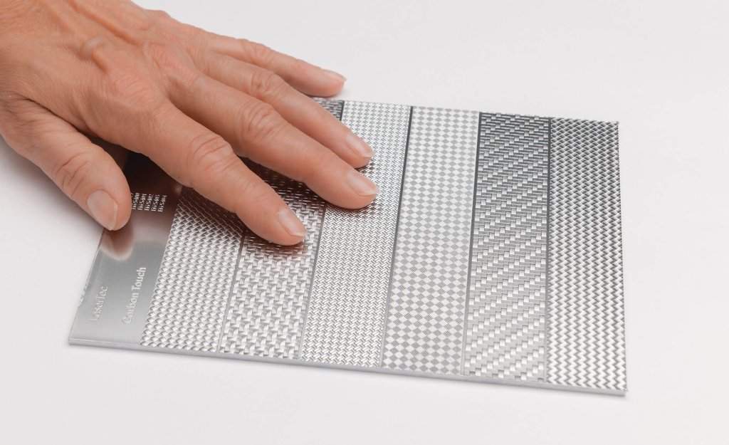 Textured Surface showing different patterns that Eschmann Textures can provide 