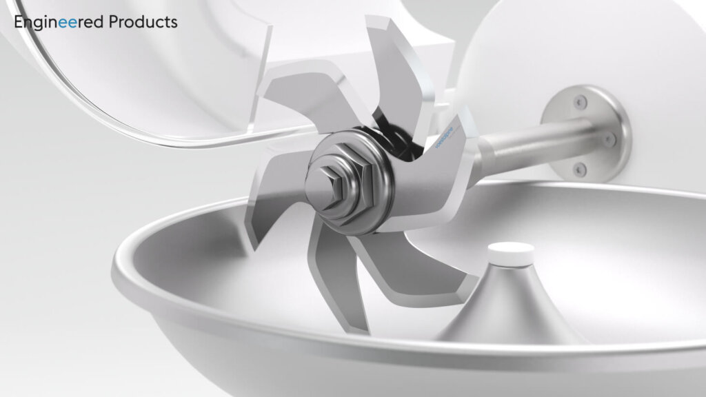 immagine di rendering lame per Bowl Cutter