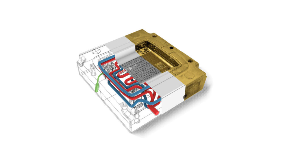 visualizzazione dell'inserto della cavità di stampaggio a iniezione di plastica