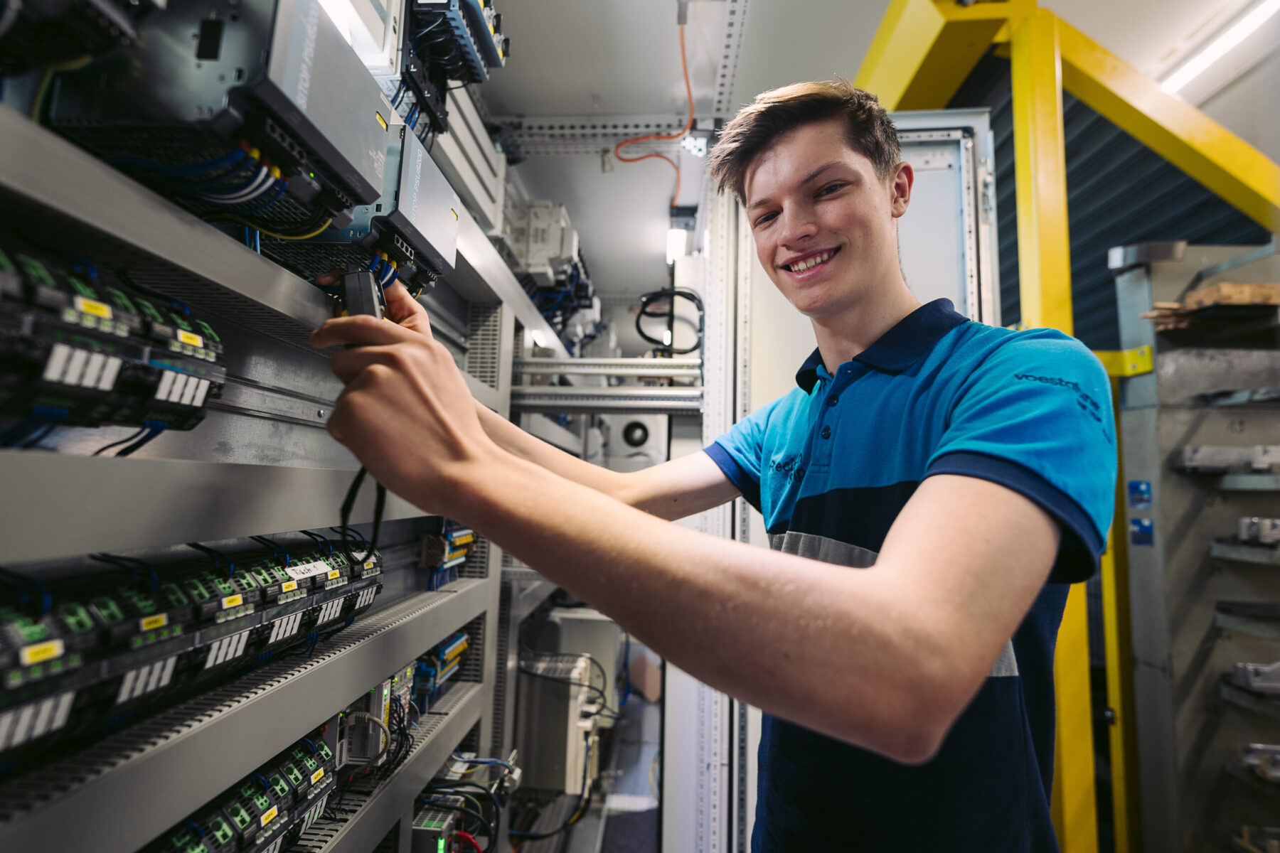 Miguel Dorninger, Elektrotechniker bei voestalpine Precision Strip