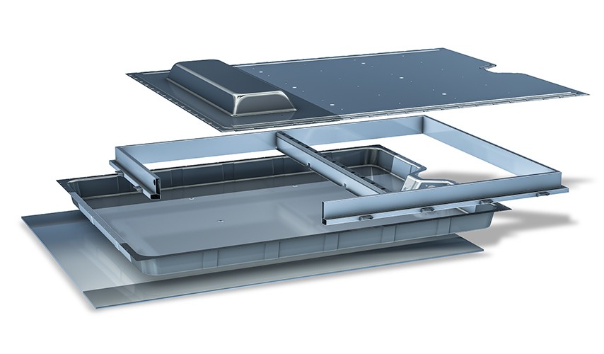 Die Batterieboxen von voestalpine Automotive Components sind für Elektrofahrzeuge eine sichere, wirtschaftliche und nachhaltige Alternative.