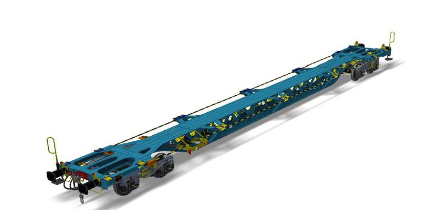 TransANT freight railcars are of lightweight design, and their significant weight savings based on the use of high-strength alform® steels is highly convincing.