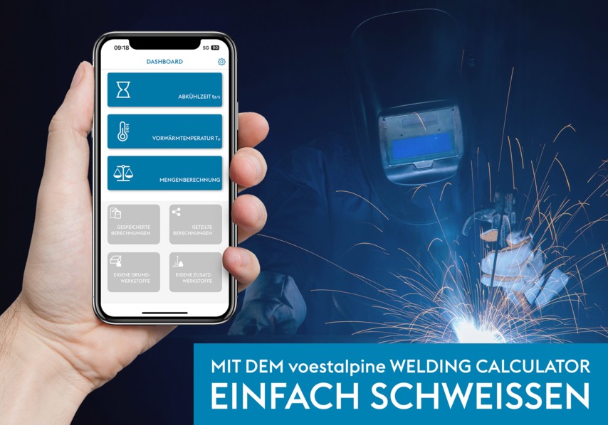 Durch den voestalpine Welding Calculator werden die Berechnungen vor dem Schweißen maßgeblich vereinfacht.
