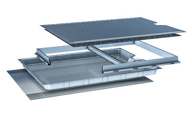 voestalpine bietet Stähle und Kompetenz für Batteriekästen im Stahlwannen-Design.