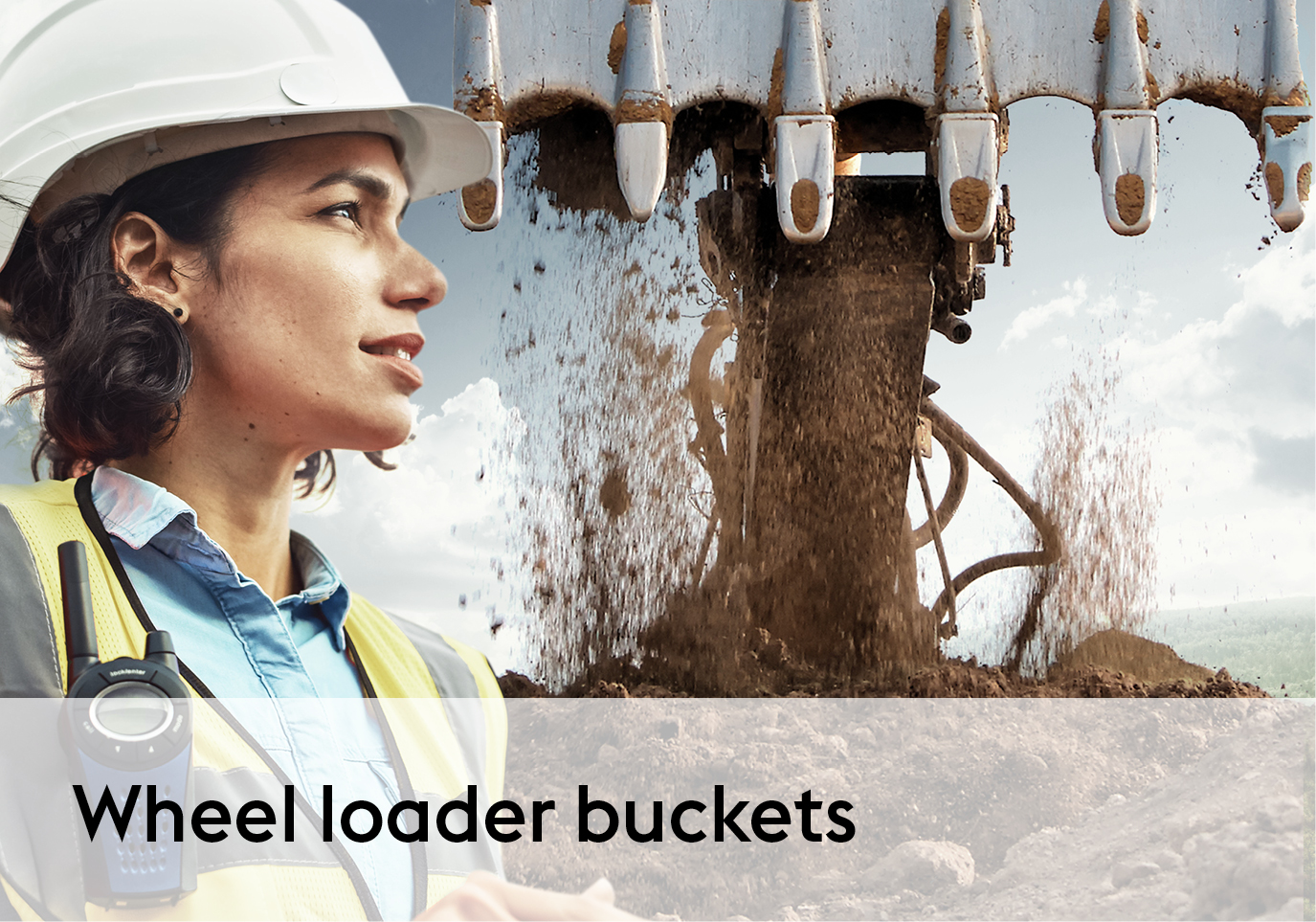 Wheel loader blades made of durostat® steels ensure efficient and long-lasting handling.